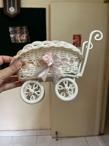 Vintage Baby Carriage Basket