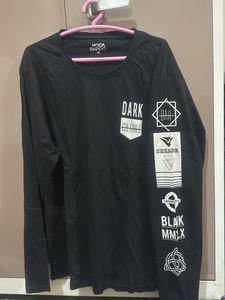 Moda Rapido Black Graphic Long Sleeve Tee