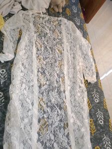 White Lace Dupatta/Cape