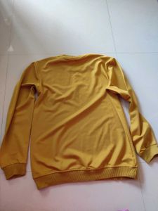 Mustard Yellow Graphic Sweatshirt