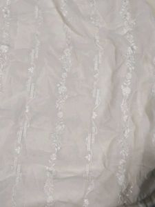 Elegant White Embroidered Ethnic Gown