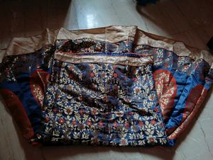 Elegant Blue and orange lehenga