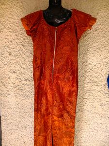 Rust couture Gown