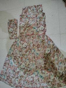 Floral Print Kurta Set