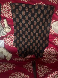 Stylish Black Paisley Print Kurta