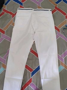 Highlander Men's White Jeans