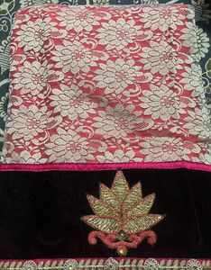 Coral combination - Saree
