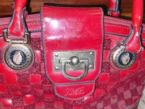 Red Checkered aesthetic handbag