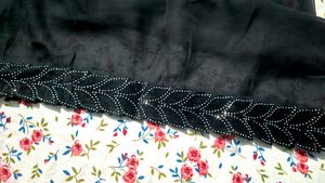 Black Stone Work Saree – Party &amp; Wedding Wear