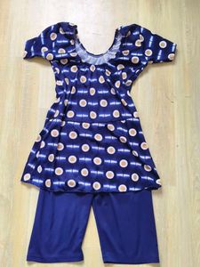 Stylish Blue & White Polka Dot Swimsuit