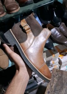 Stylish Brown Leather Ankle Boots
