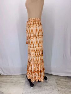 Boho Tiered Print Maxi Skirt
