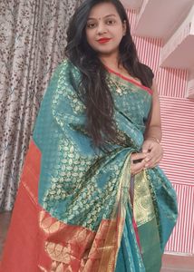 Green Banarasi Saree Sare