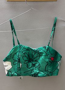 Floral Print Cami Crop Top