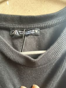 Zara Side Cut Out Ribbed Tank Top