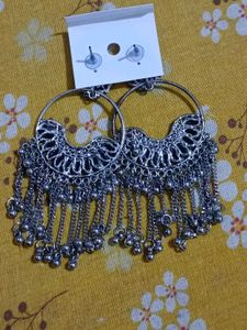 Oxidised Jhumka Earrings for Women