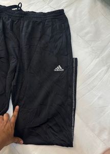 Adidas Black straight fit trouser Track Pants