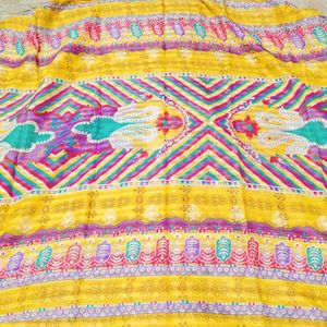 Printed Cotton Unstitched Suit