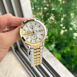 Edifice Watch - Silver & Gold