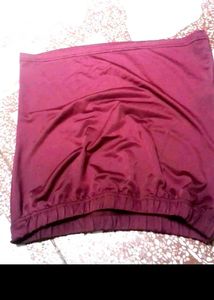 Burgundy Mini Skirt