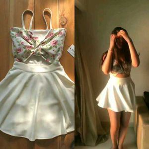Ewa Young Floral Cutout Mini Dress