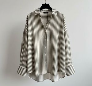 Zara Striped Oversized Poplin Shirt