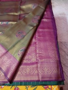 real zari work silk saree