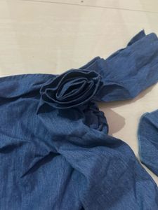 Denim tube top