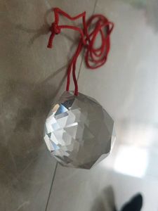 Crystal Faceted Ball Pendant