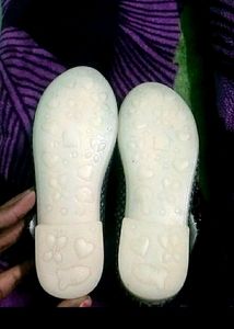 Sparkly Flower Ballet Flats