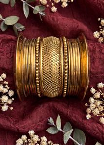 Set of Elegant Gold Bangles