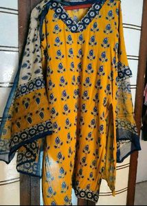 mustard and yellow three PC set