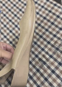 Elegant Beige Slingback Flats size40
