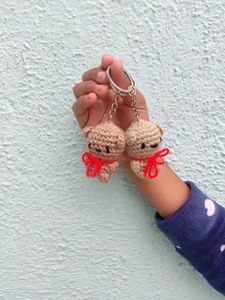 Crochet Bear Keychain