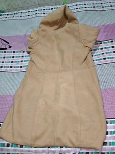 Stylish Fur Hooded Coat long