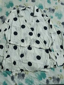 White Polka Dot Shirt