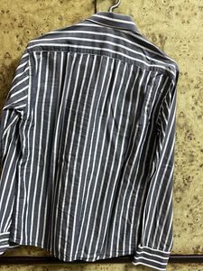 Men's Striped Button-Up Shirt