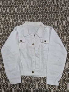 Classic White Denim Jacket