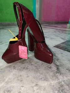 Fixed price ❗ jm look Chic Burgundy Platform Heel