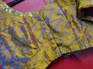 Golden Mustard Stitched Blouse
