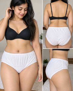 White High-Waisted Brief Panty