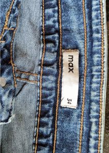 Max 34 Size Blue High Waist Jeans.