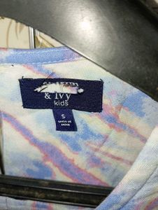 Tie-Dye Ruffle Sleeve Top