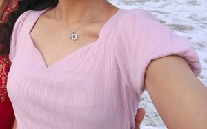 Chic Puff Sleeve Ribbed Top