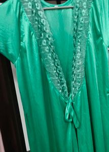 Green Satin Nightgown
