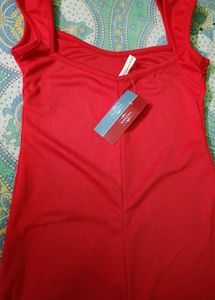 Vibrant Red party Dress❤️