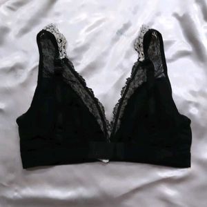 Warner Black Lace Bra