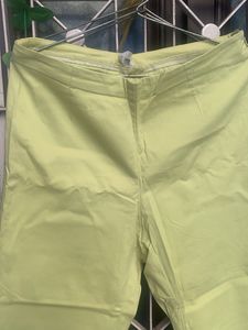 Light Green Cropped Trousers