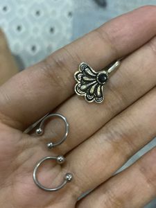 desi indian Nose Ring & Earring Set