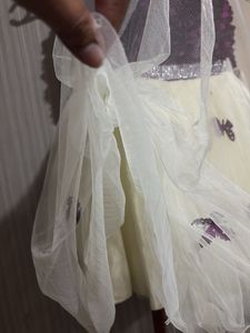 Purple Flower Girl Dress